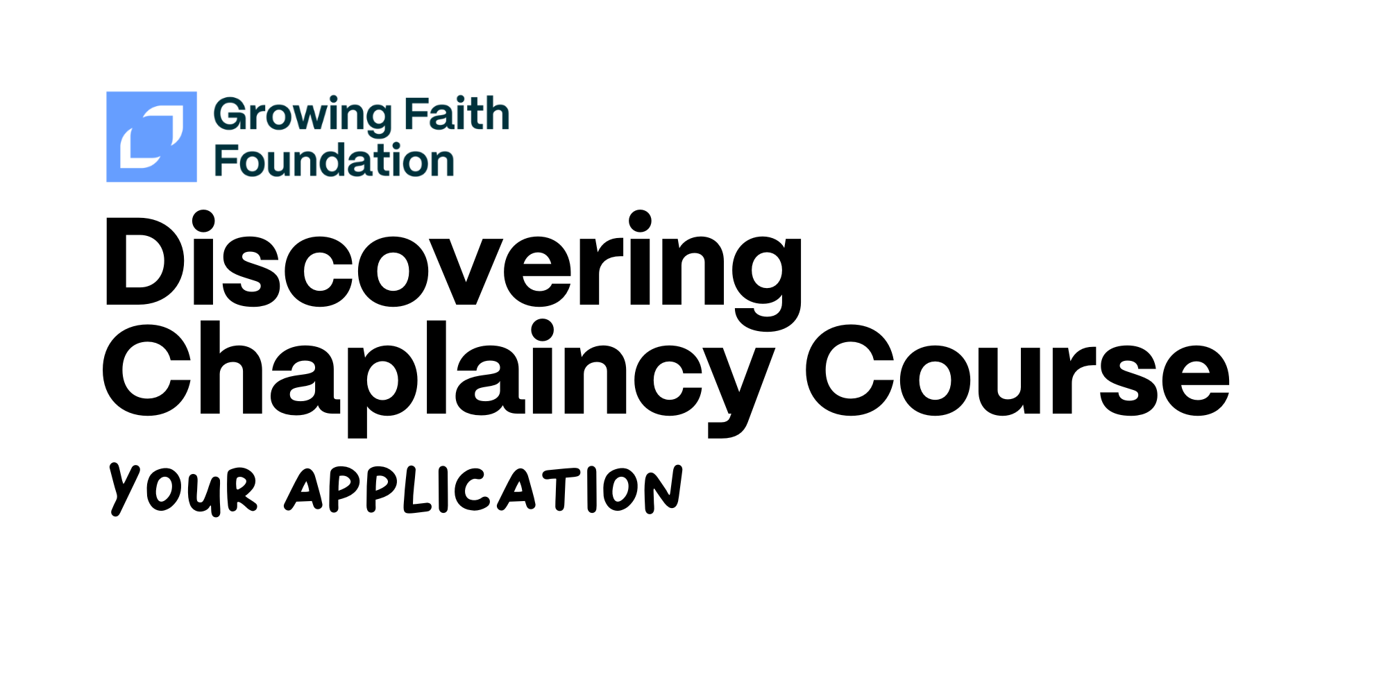 Growing Faith Logo with the Course Title Underneath